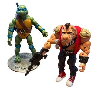 Lot of Four TMNT Teenage Mutant Ninja Turtles 2012 Playmates Bebop Rocksteady